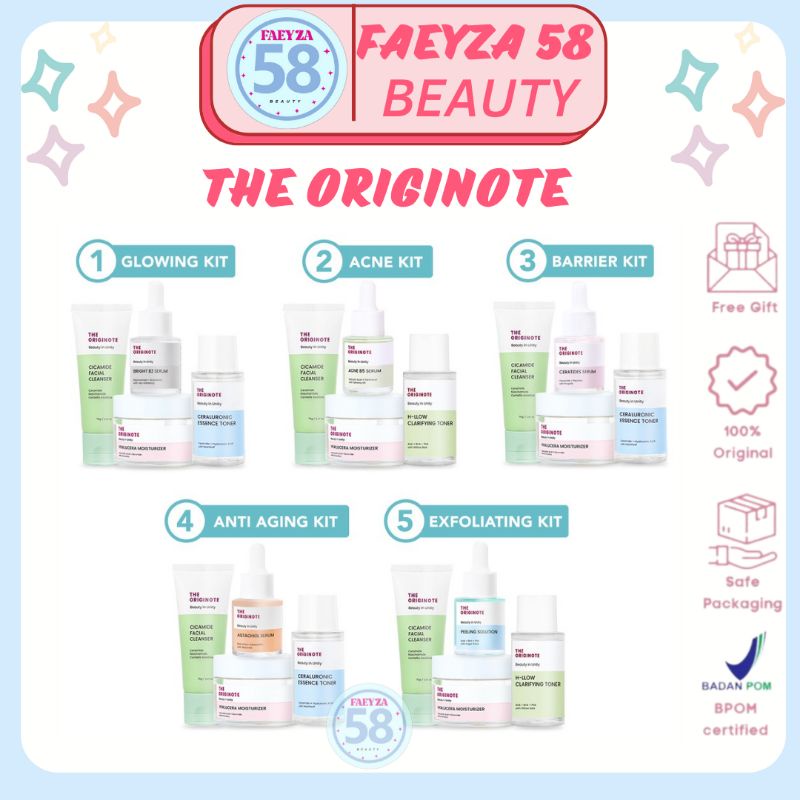 Special BUNDLE 4in1 The Originote Skincare Facial Wash + Toner + Serum