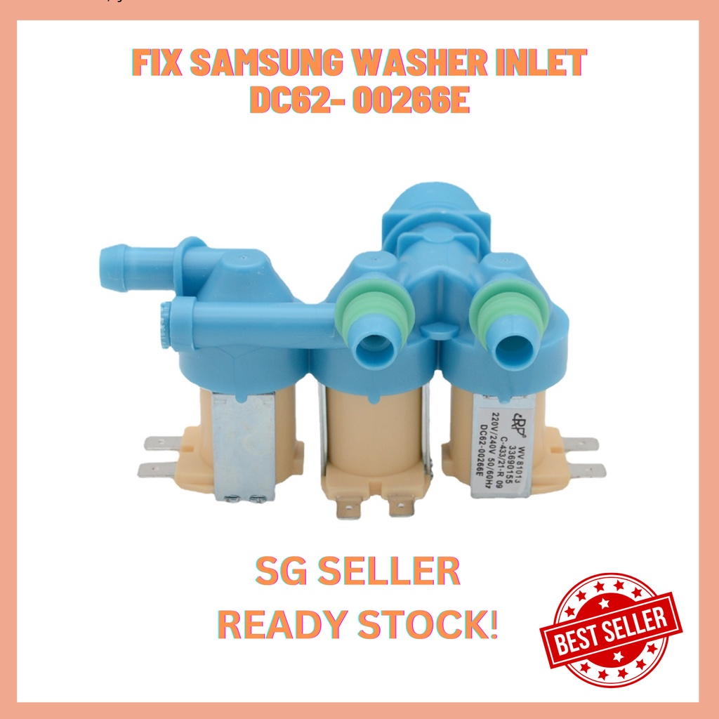 Ready Stock Sg Seller Samsung Washing Machine Water Inlet Valve Solenoid Valve Dc62 00266e 3953