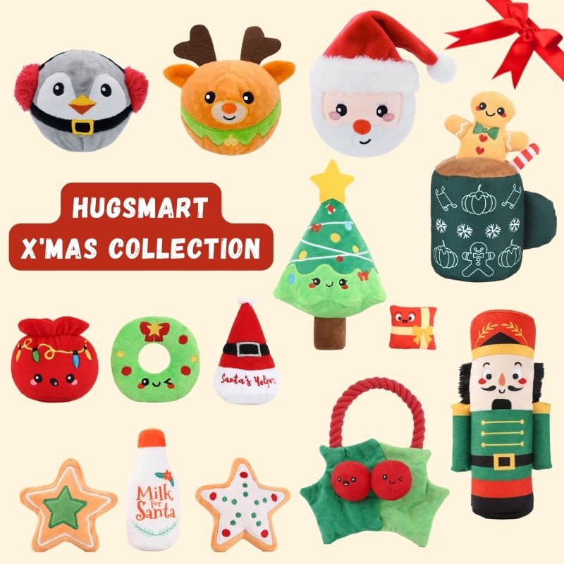HugSmart Christmas Dog Plush Toys (9 Designs) Shopee Singapore