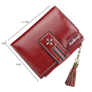 Image of thu nhỏ Women Tassel Short Wallet Zipper Credit Card Purse #2