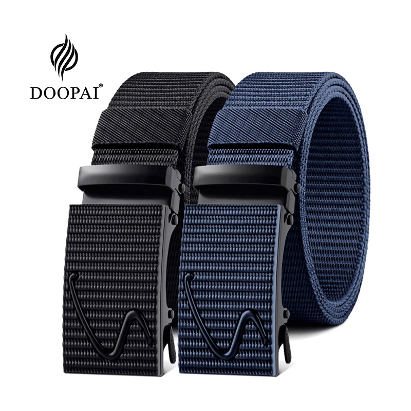 DOOPAI Men's Belt Automatic Buckle Nylon Army Tactical Belts Mens