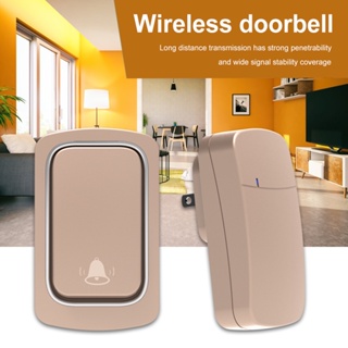 CHARMANT  Mini Door Bell Chime No Battery Required with 38 Melodies for Household Security