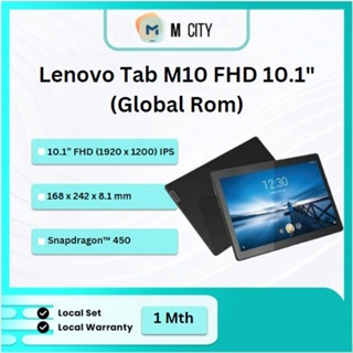 Lenovo Tab M10 Fhd 10.1“ (Global Rom) | Wifi + Cellular | 3Gb + 32Gb | 1 Month Seller Warranty