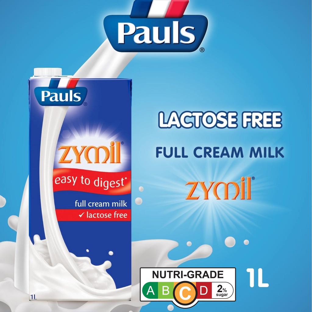 PAULS ZYMIL Lactose Free Full Cream UHT Milk, 1L (Halal) (Halal