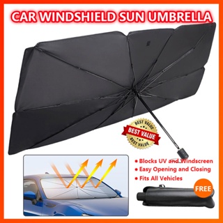 Car Sunshade Umbrella Type Sun Shade for Car Window Summer Sun Protection Heat Insulation Cloth for Car Front Shading