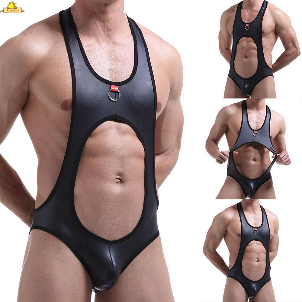 Men Mankini Bodysuit Open Butts Jockstrap Underwear Leotard Wrestling Singlet Shopee Singapore 9206