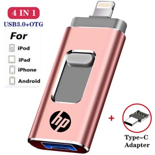 otg usb 3.0 flash drive 4 in 1 2tb 1tb 128gb 64gb 32gb memory stick pen drive for iPhone/Android/Type-C/PC