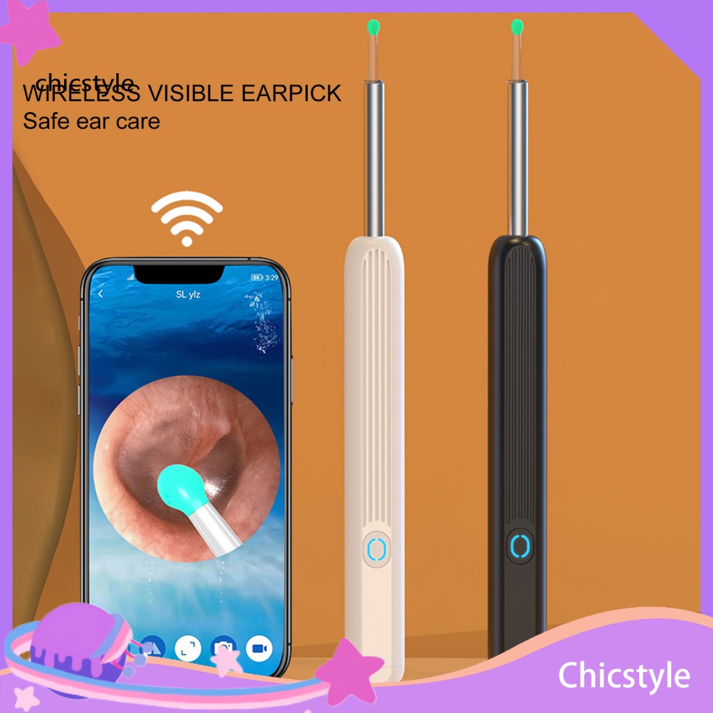 chic 1 Set 1296p Pixel Ear Spoon Endoscope for Unisex Electric Ear