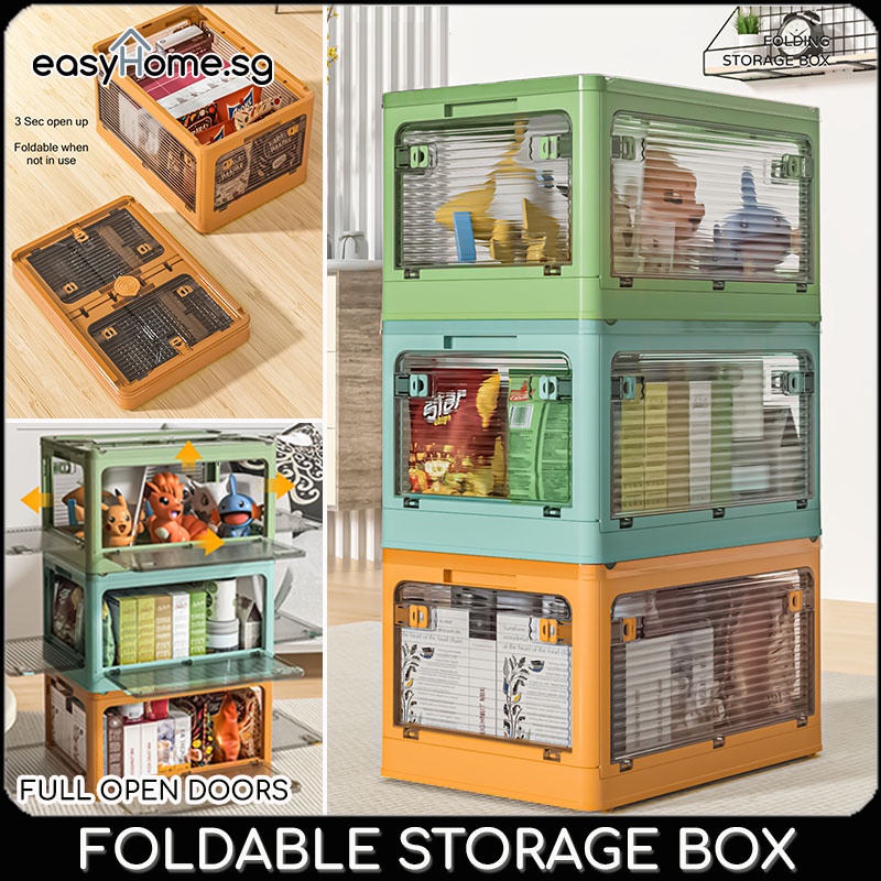 Easyhome.sg Foldable Storage Box Stackable Storage Drawer