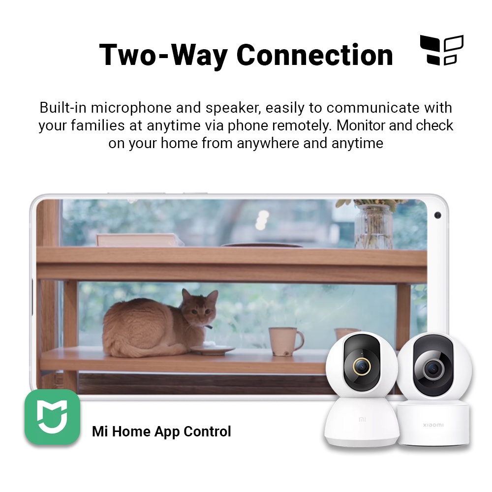 【HOT】Xiaomi Mijia MI C200/C300/2K Pro IP Surveillance Camera 1080P/1296P Resolution Home CCTV Security WiFi Cam Full HD