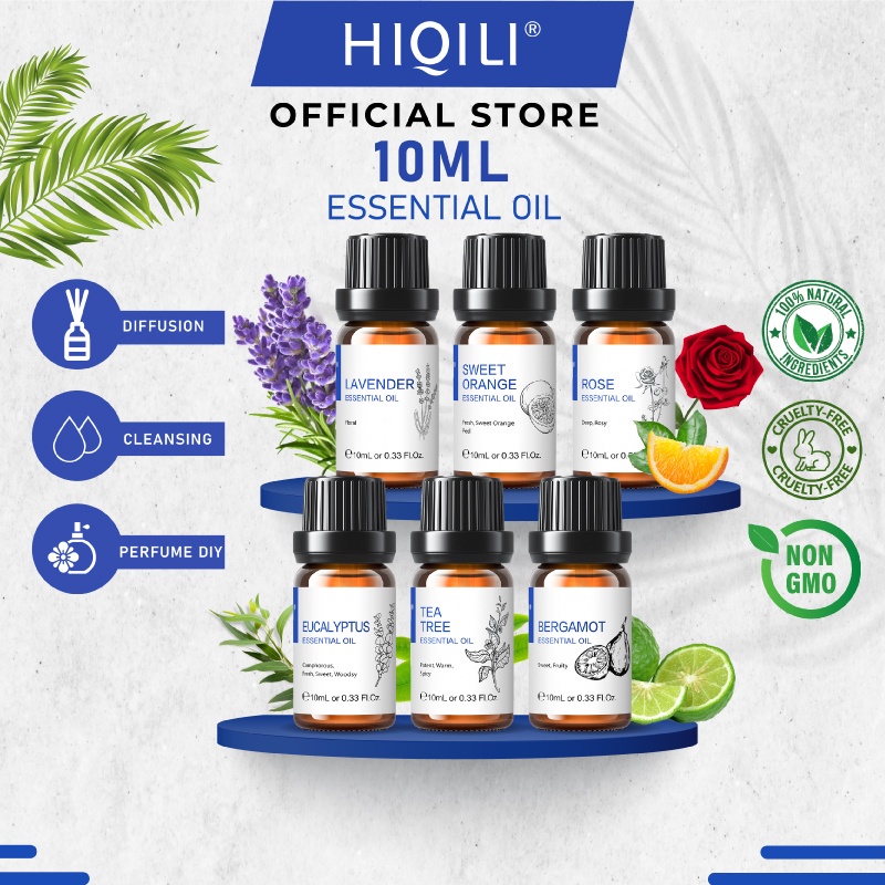 HiQiLi PURE Essential Oil 10ML Essential Oil 100% Natural Plant Therapy ...