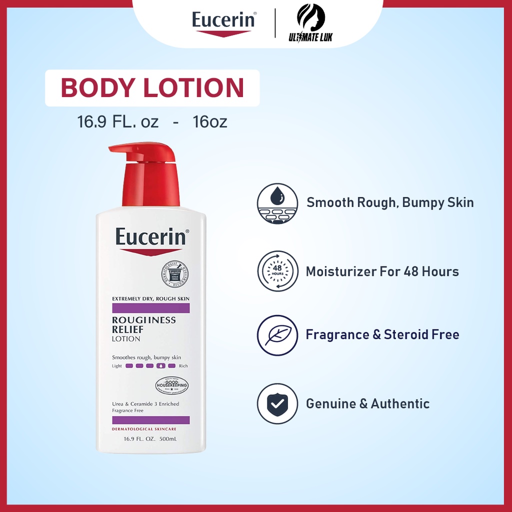 Eucerin, Roughness Relief Lotion, Roughness Relief Cream, Moisturizing ...