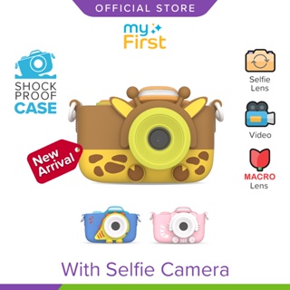 myFirst Camera 3 - Mini Camera with Extra Selfie Lens Toys for Boys and Girls Free Shockproof Case and Neck Lanyard