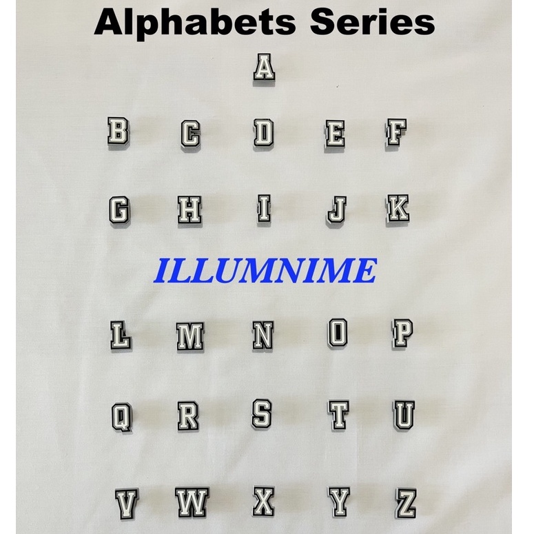 [SG LOCAL STOCK] Crocs Jibbitz (PVC) Shoe Charm Numbers and Alphabets