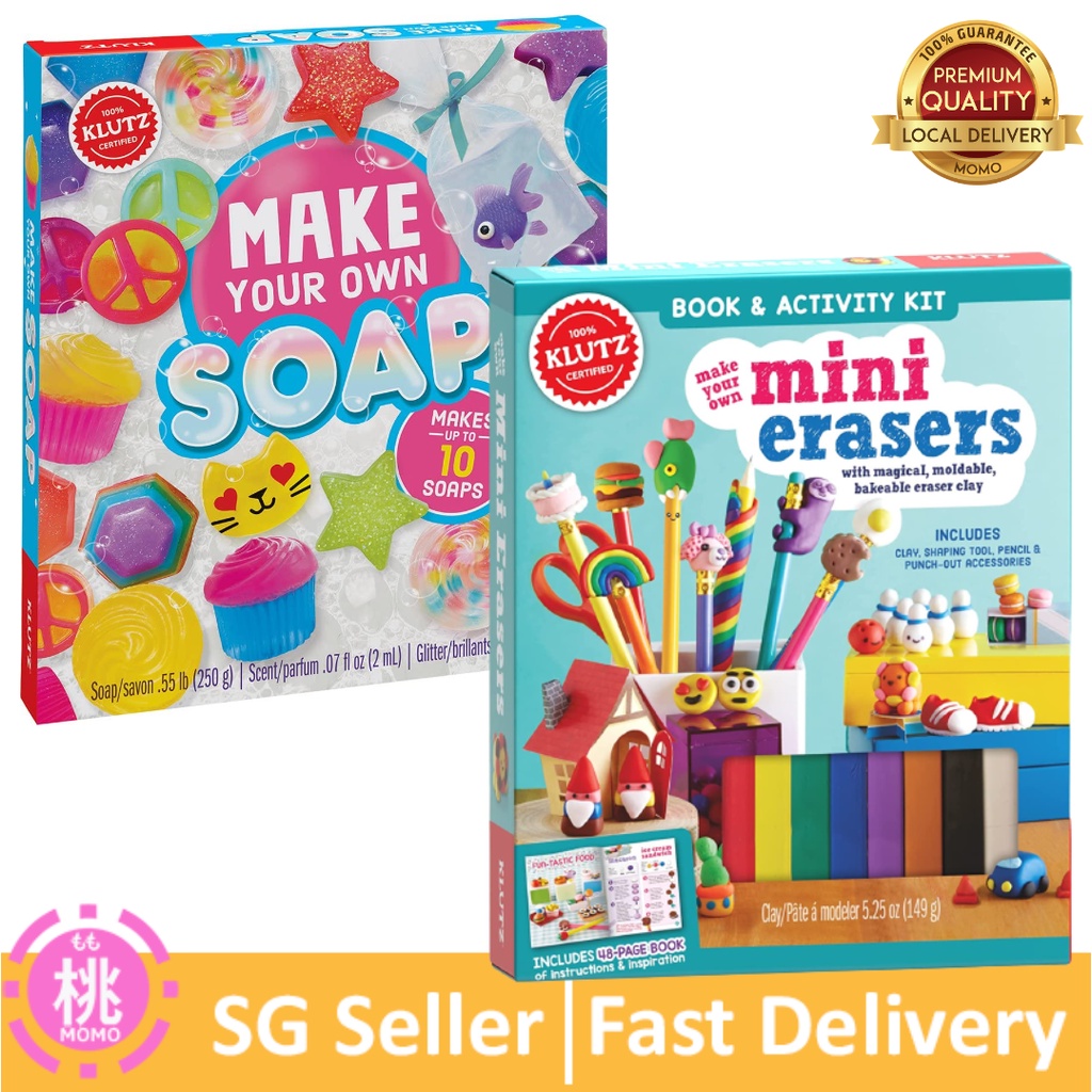 Klutz Make Your Own Soap / Make Your Own Mini Erasers Toy (Klutz