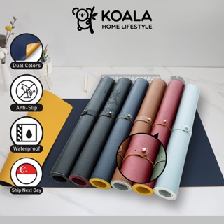 🇸🇬1.25LOWEST🔥 Koala Home Premium Leather Mousepad Mouse Pad/Desk Mat/Double Sided Office Desk Mat Mouse Mat Gaming