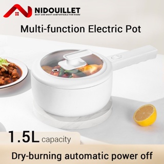 OneTwoFit Electric 1.5L Cooker Multicooker Portable Non-Sticky Hot Pot Multifunctional Frying EH003702