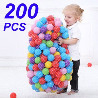 50/100/200pcs Colorful Soft Ocean Ball Baby Toys Play Balls Pool Bola Mainan Pit Pool Tent Toys (5.5cm Premium CE Eco-Friendly)