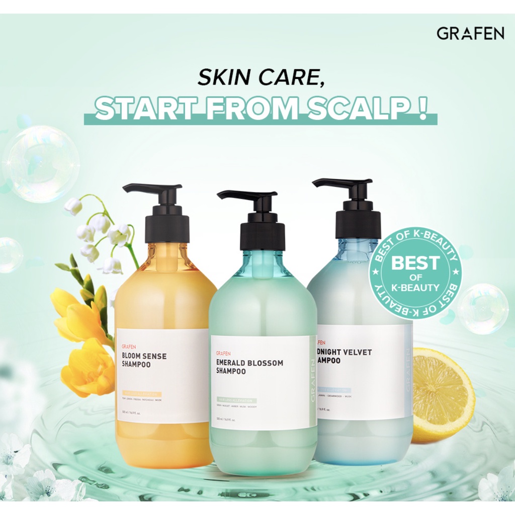 1+1 [GRAFEN] AntiHair Loss Perfume Shampoo 500ml Shopee Singapore