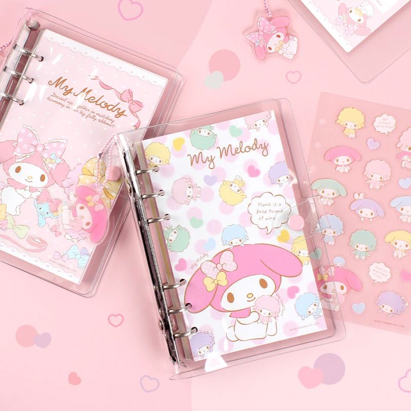 Sanrio My Melody 6 hole Binder Undated Diary Journal Planner Cute