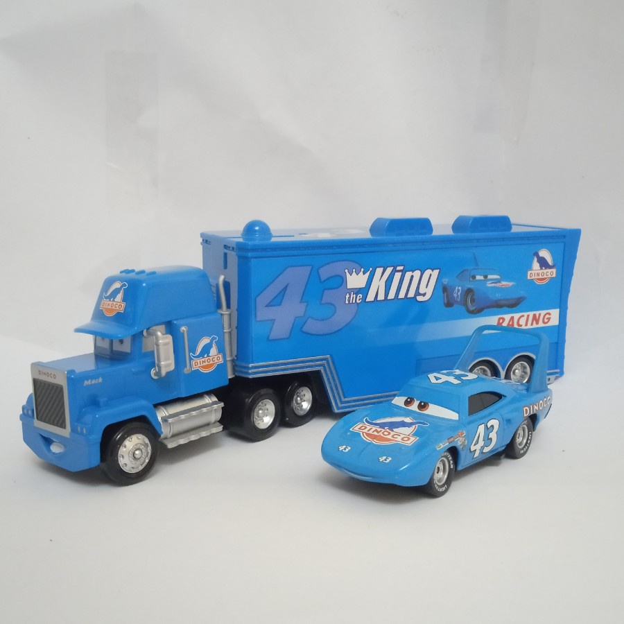 Toy Diecast Cars 43 king Dinoco Mack transporter Trucks | Shopee Singapore