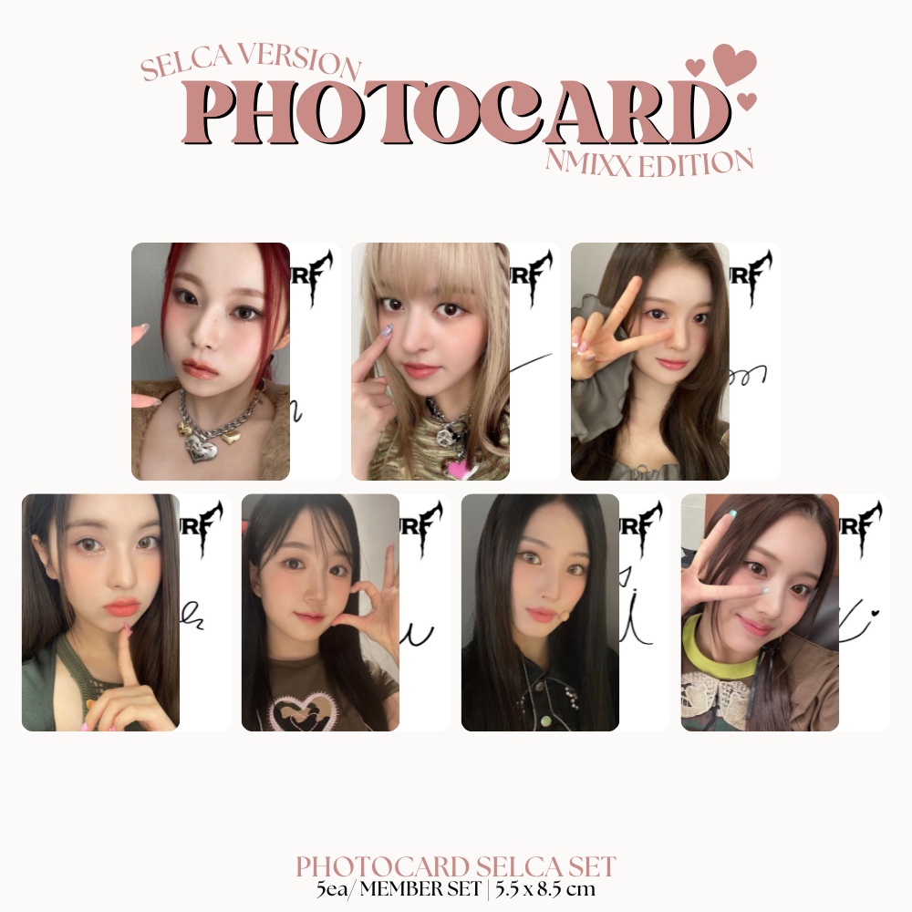 Photocard Nmixx Selca Entwurf Dice Sides Pcs Sided Lamination Signature Ttd Kpop Idol