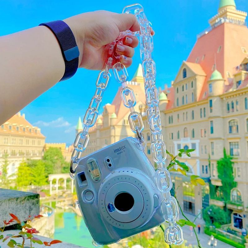 Camera Neck Shoulder Strap Fuji Instax Mini 11 8 9 Transparent Back