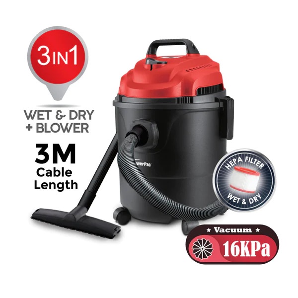  LOCAL SELLER POWERPAC Wet & Dry Bagless Vacuum Cleaner + Blower