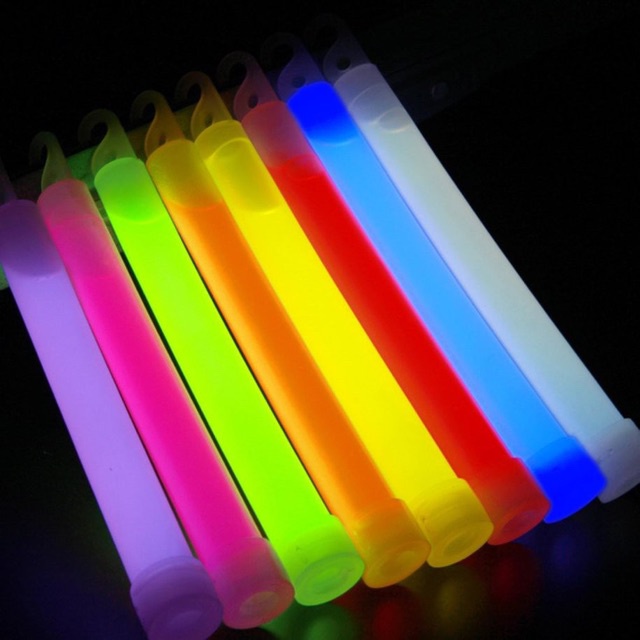 Brand New UpgradeGlow Stick 6 inch Party Concert Emergency Light Stick Outdoor Hiking Camping Lightning Neon Sticks