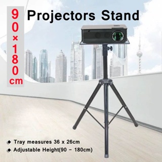 [SG SELLER LOCAL STOCK] Laptop/Projector/camera Tripod Floor Stand/speaker Stand Adjustable Height 90 -180cm Tray Projector Stand Heavy Duty