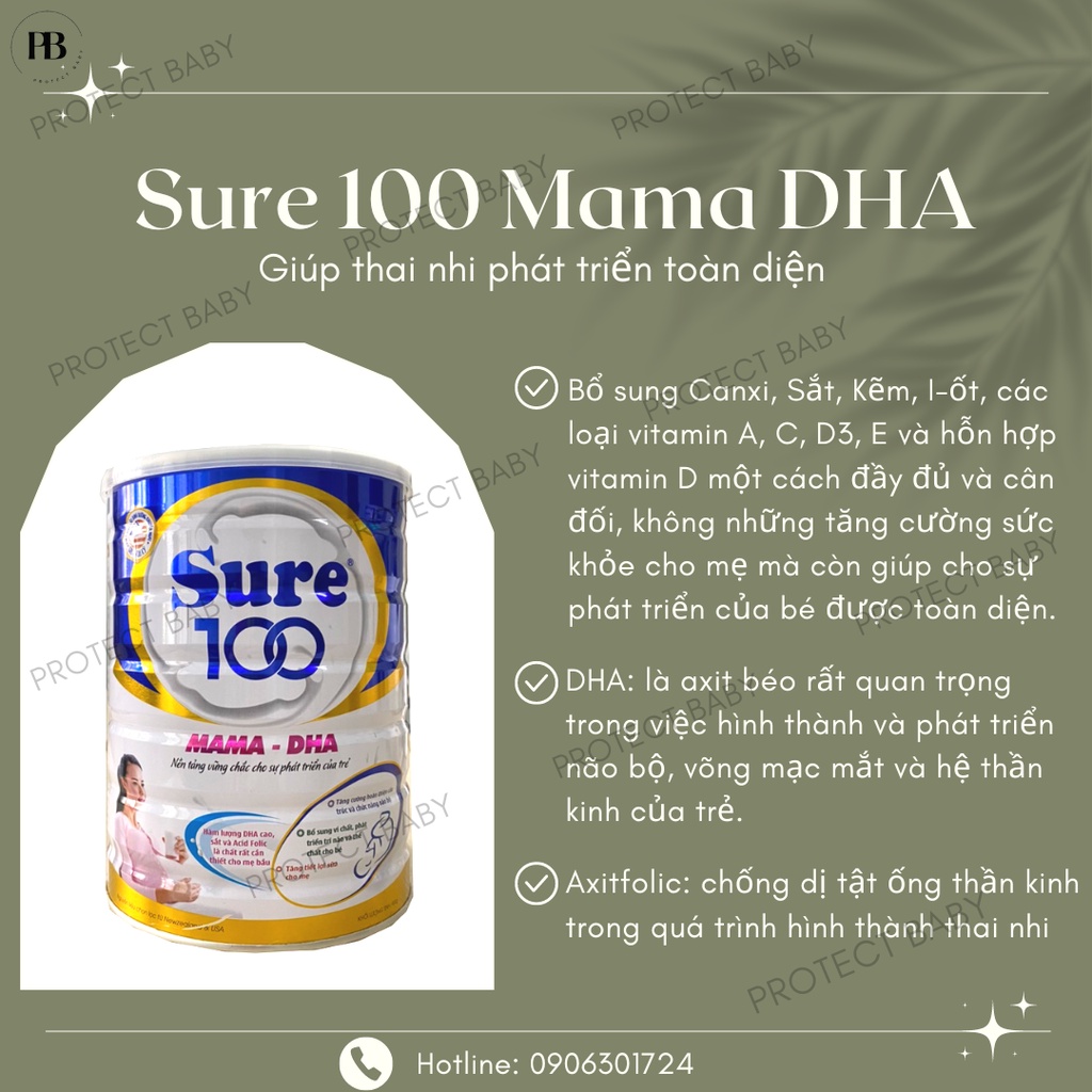 Sure Milk 100 Mama DHA Milk 900g Shopee Singapore