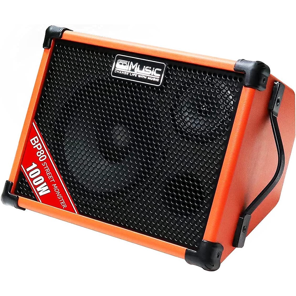 Coolmusic BP80 Battery Powered Acoustic Guitar Amplifier Portable