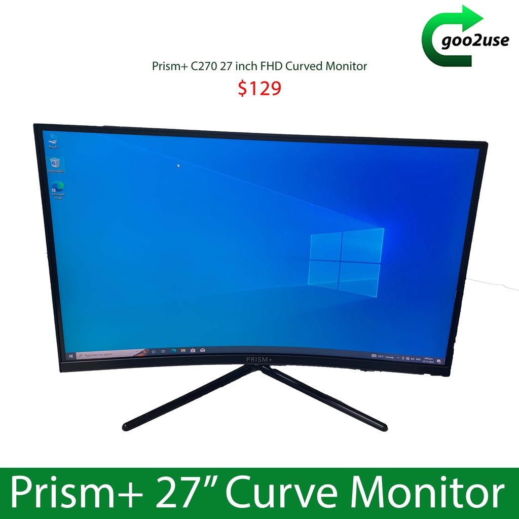 Prism+ C270 27 inch FHD 75Hz Curve Monitor Shopee Singapore