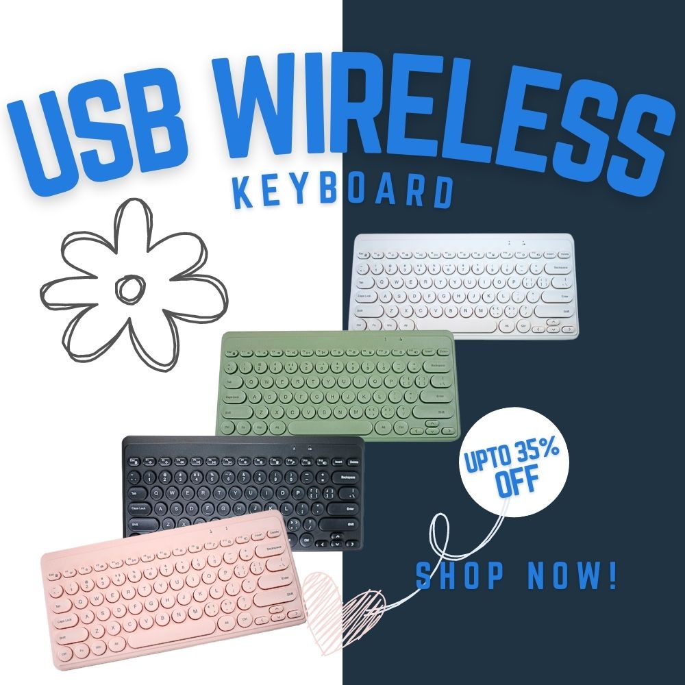 USB Wireless Keyboard 78 Keys Typewriter Style Mini Shopee Singapore