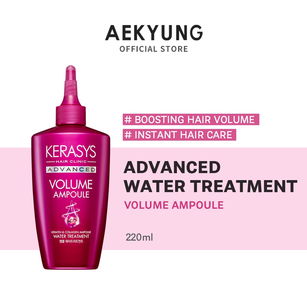 [KERASYS] Advanced Volume Ampoule Water Treatment 220ml Shopee Singapore