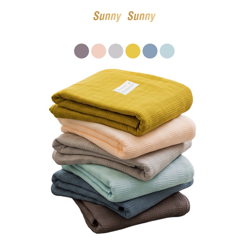 SunnySunny Japanesestyle thin towel quilt cotton gauze blanket summer
