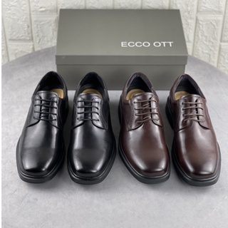 ecco oTT British Vintage Style Formal Leather Shoes Round Toe Derby 2022 New Business Casual Men Huang Jingyu Same