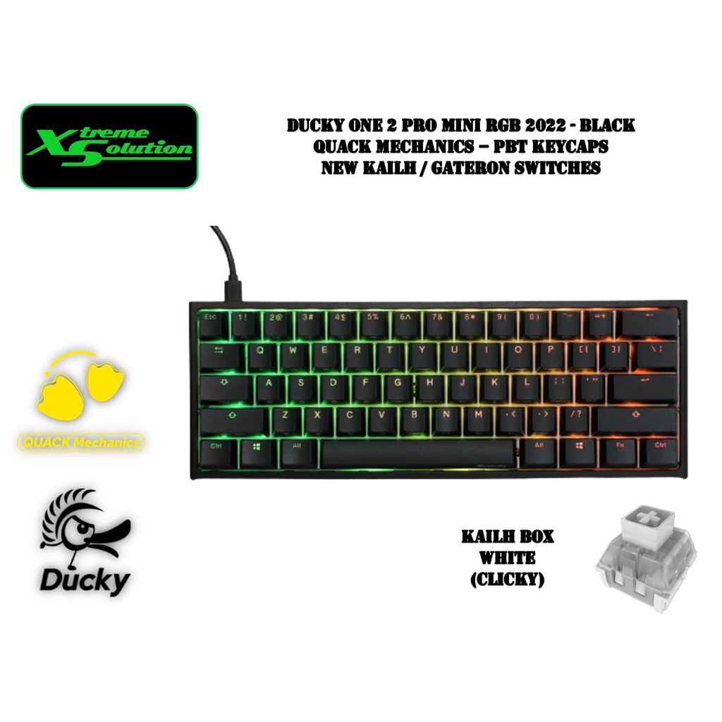 Ducky One 2 Pro Mini 60 Mechanical Keyboard Quack Mechanics