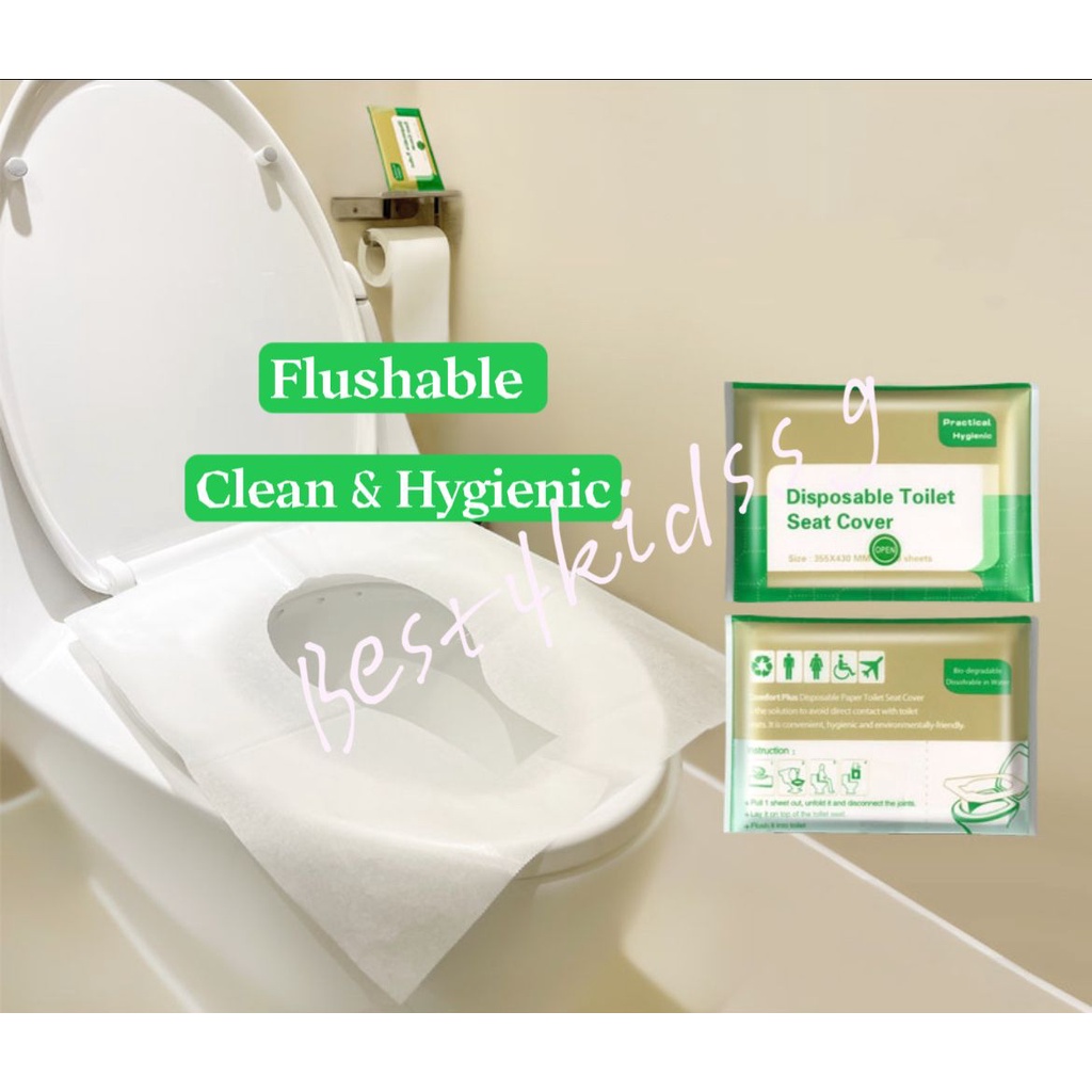 [SG LOCAL STOCK] Disposable Paper Toilet Seat Cover 10pcs/Pack