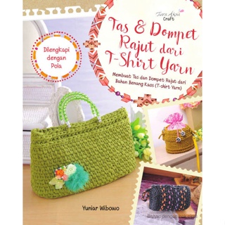 Knitting Wallet Book Bag From T-Shirt Yarn / Magazine Book / Hobbies Book / Hobbies Book Discount