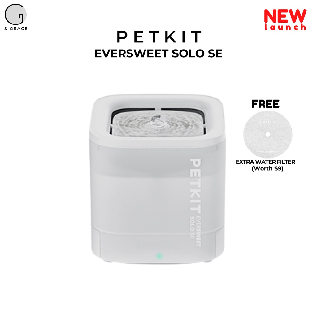 PETKIT Eversweet SOLO SE Pet Water Fountain / Dispenser Shopee