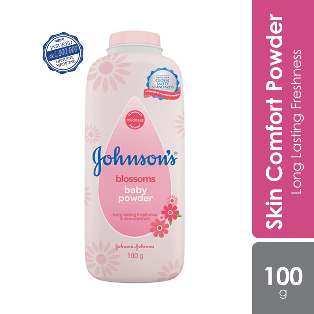 Johnson's Baby Powder Blossoms 100g (longlasting protection