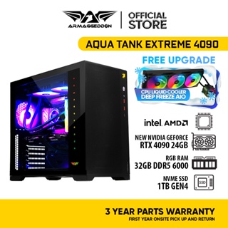 [New] Armaggeddon Aqua Tank Extreme 4090 Customized MATX Gaming PC | Intel | AMD Ryzen | Nvidia GeForce RTX 4090
