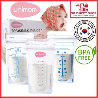[120pc] 유니맘 Unimom KOREA Premium BPA Free Breast milk storage bag with Thermal Sensor | Big Size |  Food Grade &