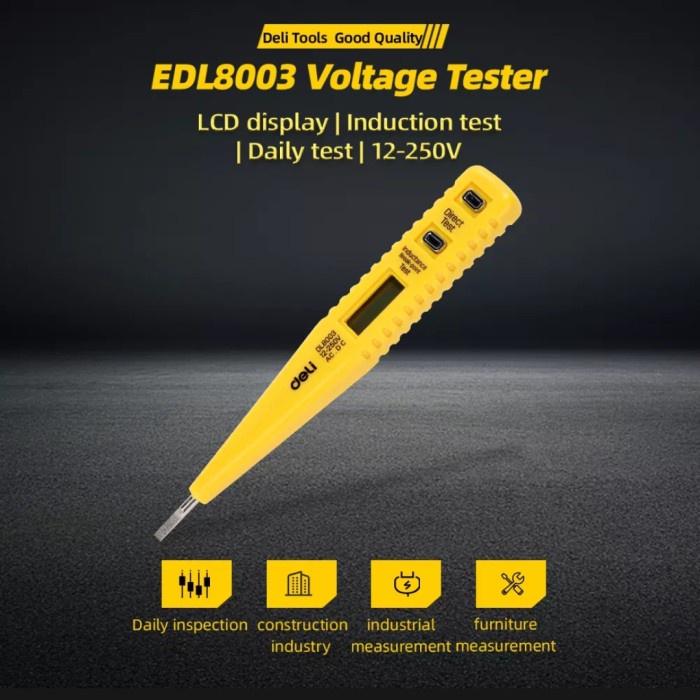 Deli V Ac Dc Cm Dl Digital Test Pen Tester Pen Shopee