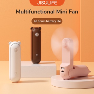 JISULIFE Portable Fan Mini Fans 4800mAh Handheld USB Rechargeable Table Desk Personal Small Fans