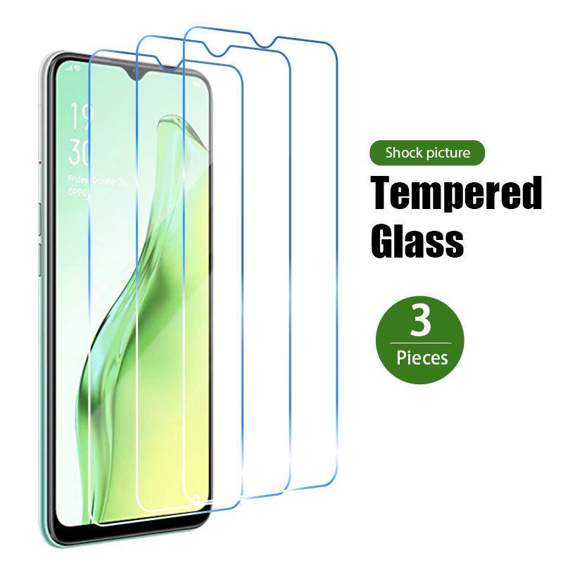 3 Pcs Screen Protectors for OPPO A5 2020 A5S A12 A12e A53 A33 A31 A9 Glass for OPPO F17 Pro A91 A73 5G A72 A52 A32 Find X2 Lite