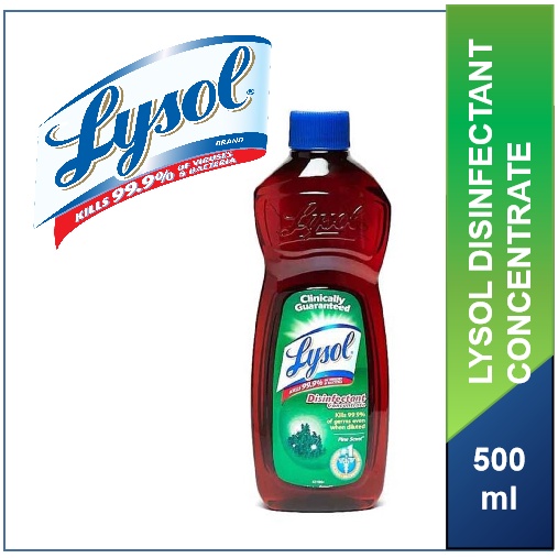Lysol Disinfectant Liquid Concentrate Pine Scent, 500ml Shopee Singapore