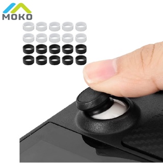 MoKo 20 Pcs Invisible Elastic Silicone Joystick Protective Ring Compatible with Steam Deck/ PS5/ PS4/ Xbox/ Switch Pro Joystick