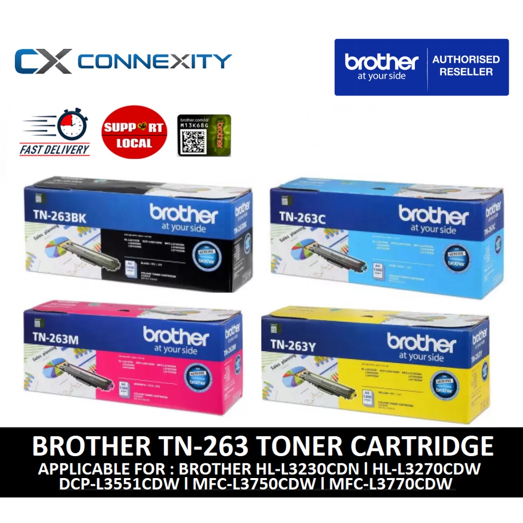 Brother tn 263 toner cartridge combo set l 263 tn 263c m y for dcp 